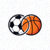 斗球直播平台官方Logo - 蓝色足球与篮球组合图标